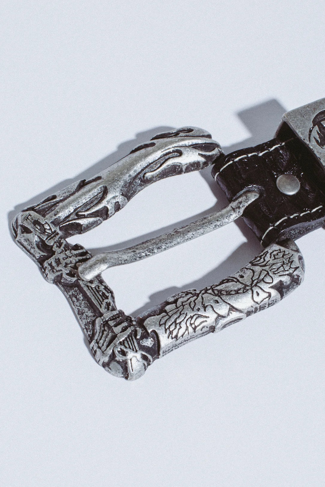 FUCKING AWESOME AVE LEATHER EMBOSSED BELT