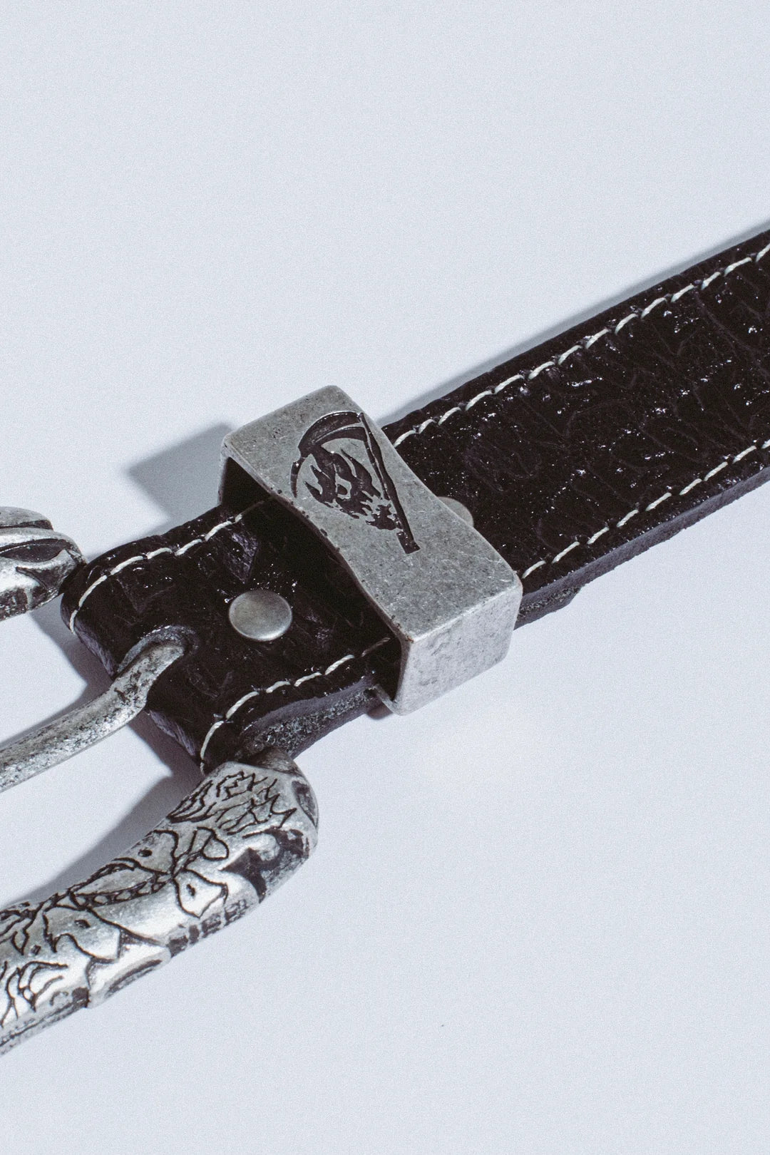 FUCKING AWESOME AVE LEATHER EMBOSSED BELT