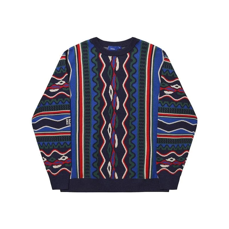 COOG CREWNECK KNIT BLUE MULTICO