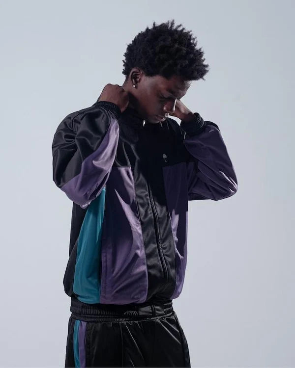 HELAS RELAX TRACKSUIT JACKET BLACK MULTICO
