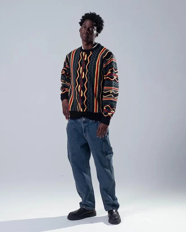 COOG CREWNECK KNIT BLACK MULTICO