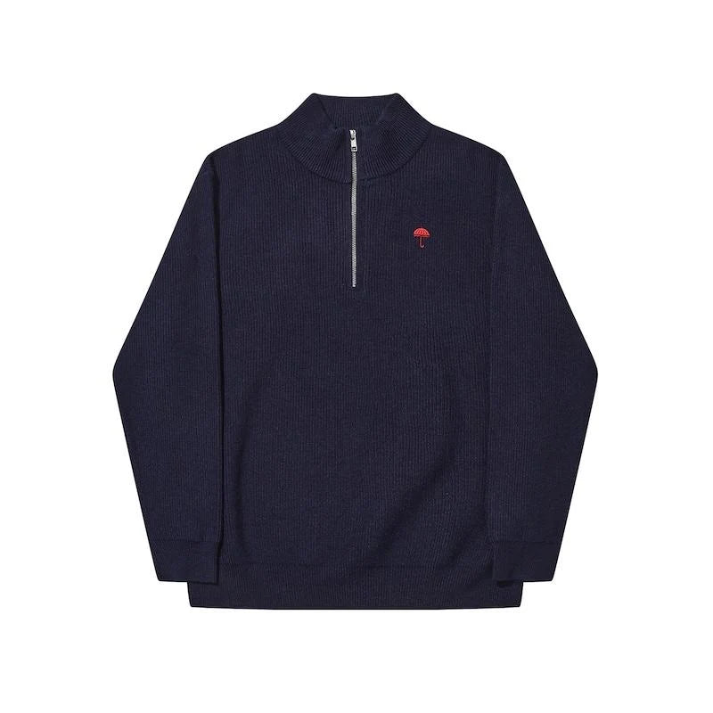 HELAS CLASSIC QUARTER ZIP KNIT NAVY