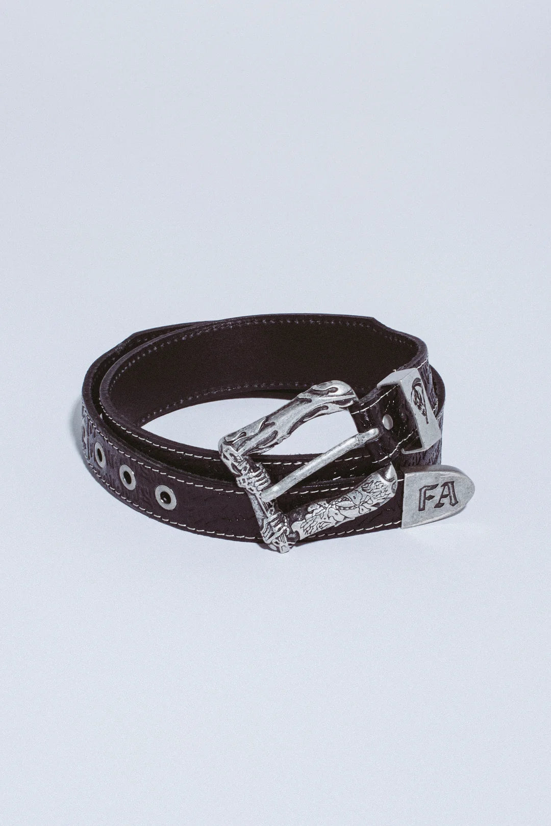 FUCKING AWESOME AVE LEATHER EMBOSSED BELT
