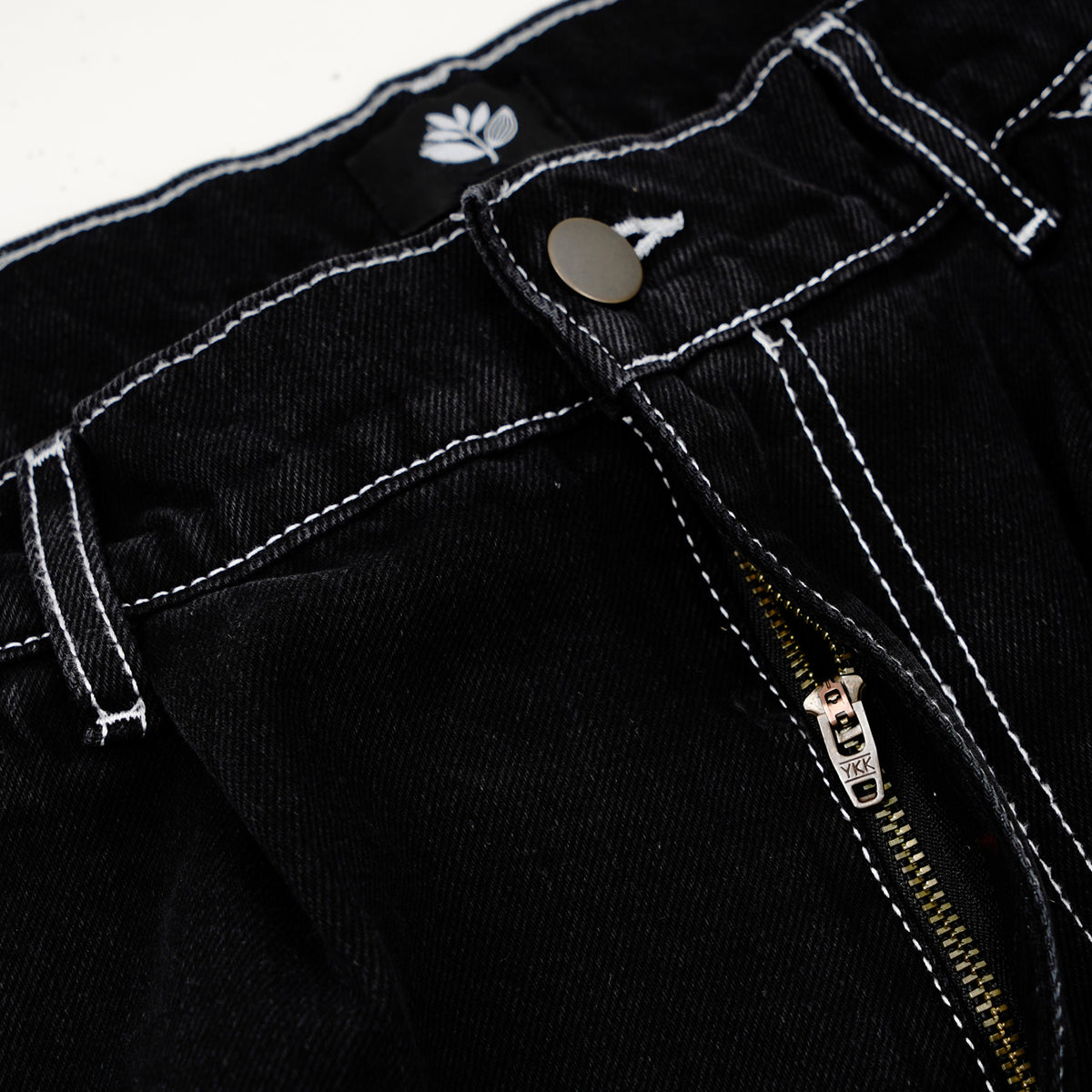 MAGENTA // OG DENIM LONG SHORTS // BLACK