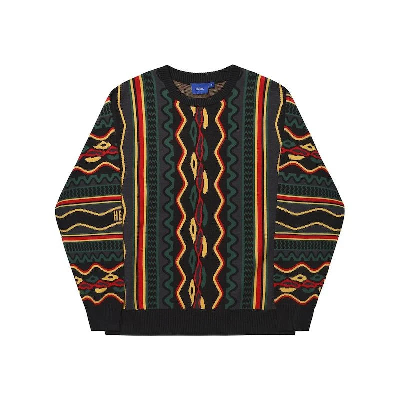 COOG CREWNECK KNIT BLACK MULTICO