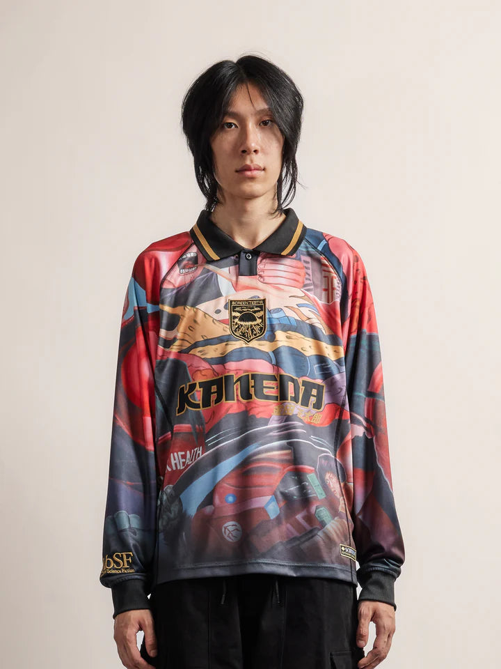 SCRT // NEO TOKYO FOOTBALL JERSEY // CRIMSON