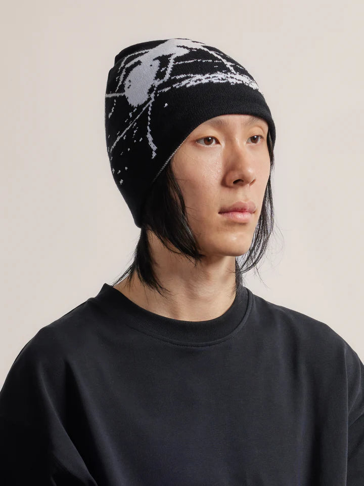 SCRT // ANT REVERSIBLE BEANIE // GREY BLACK