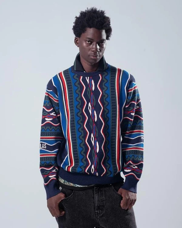 COOG CREWNECK KNIT BLUE MULTICO
