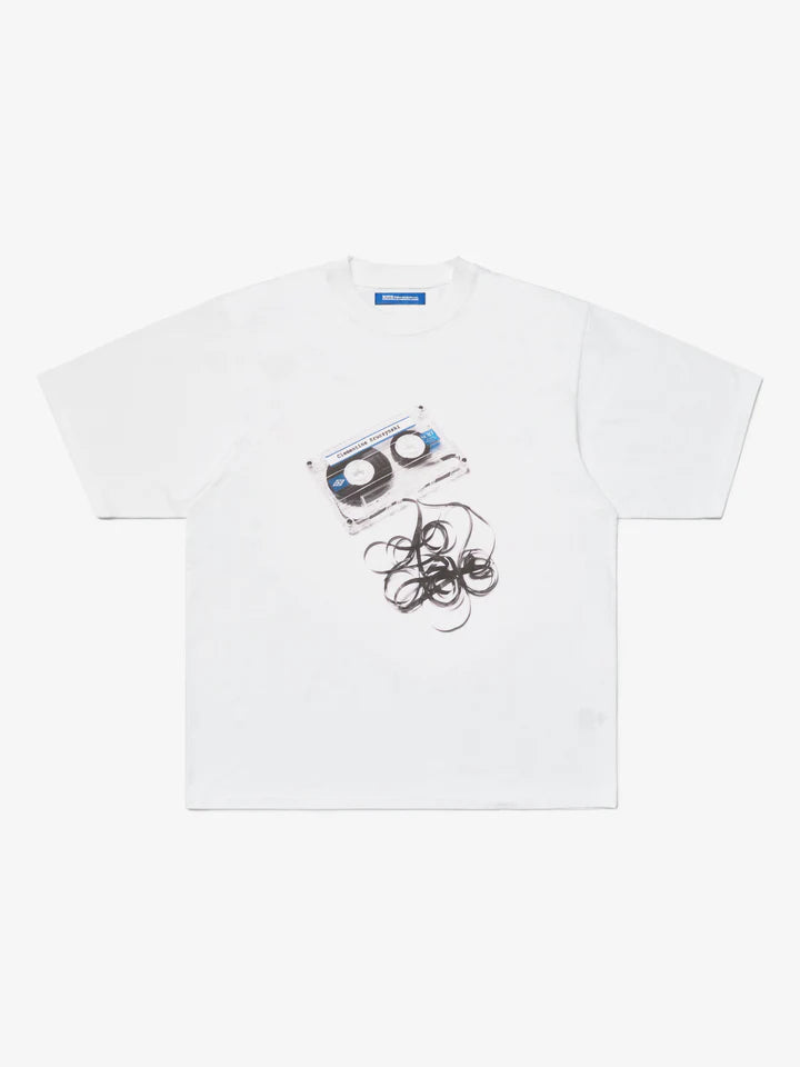 SCRT // T-SHIRT // CASSETTE // WHITE