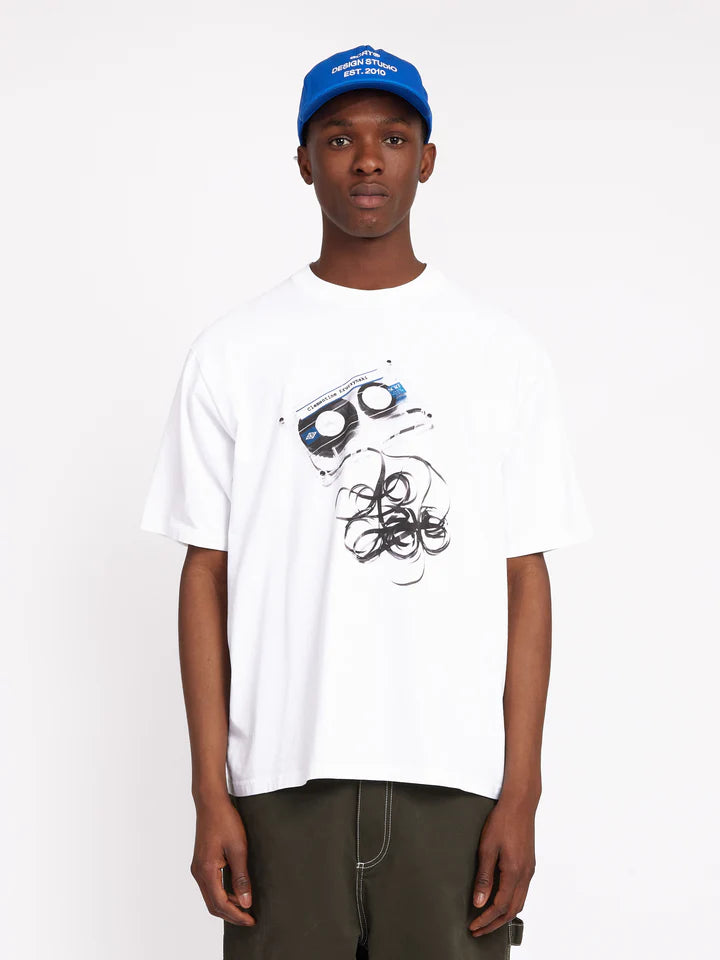 SCRT // T-SHIRT // CASSETTE // WHITE