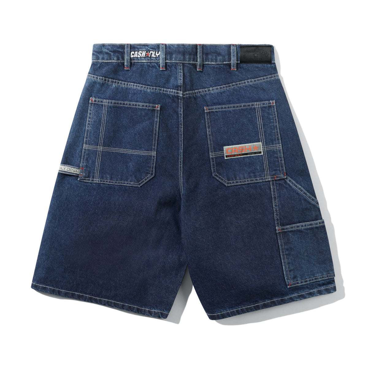CASH ONLY // SHORT // COMPANY DENIM // DISTRESSED WASHED SLUB BLUE