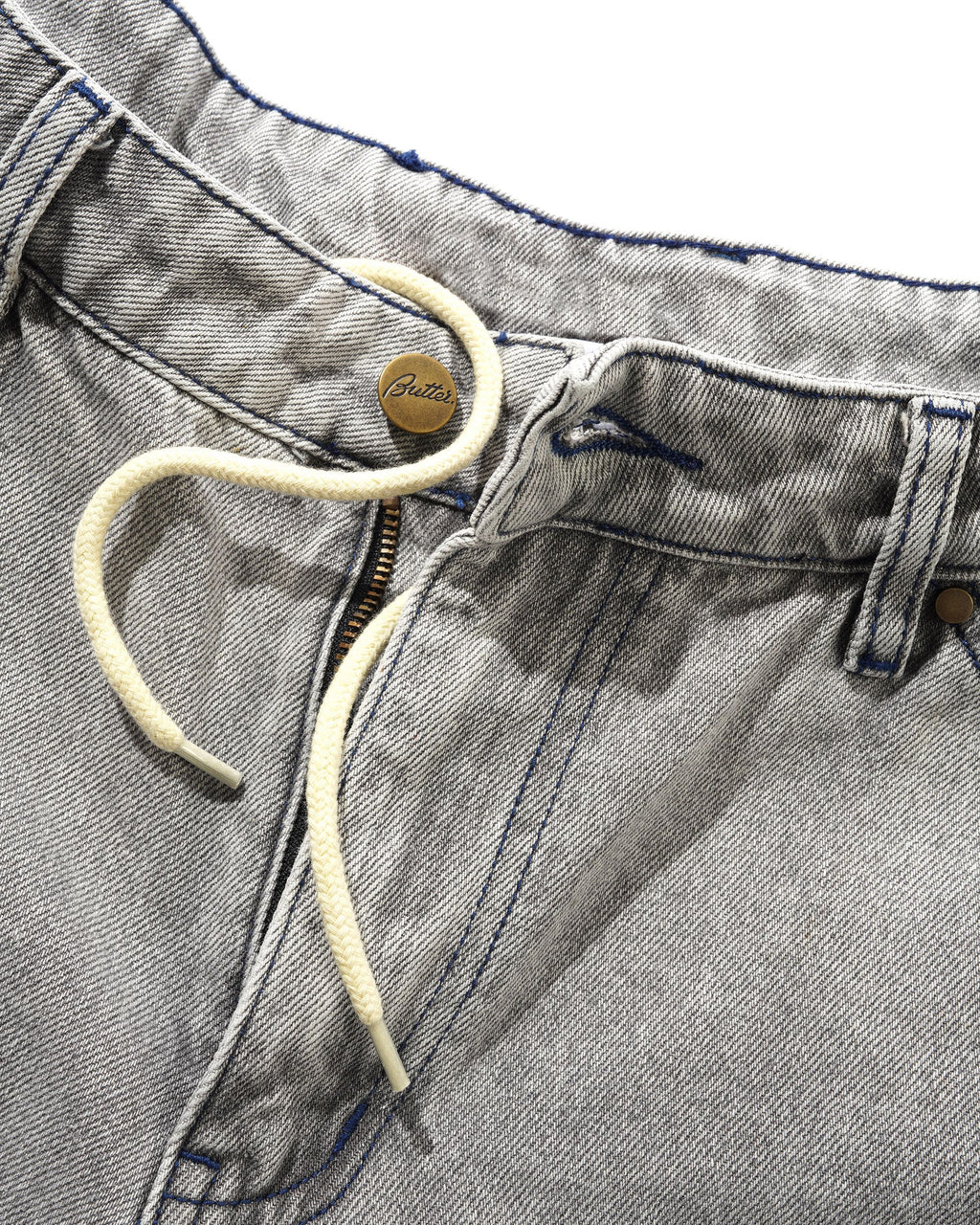 BUTTERGOODS // SHORT // ENCOUNTER DENIM SHORTS // WASHED SOFT GREY