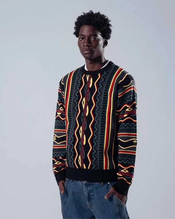 COOG CREWNECK KNIT BLACK MULTICO