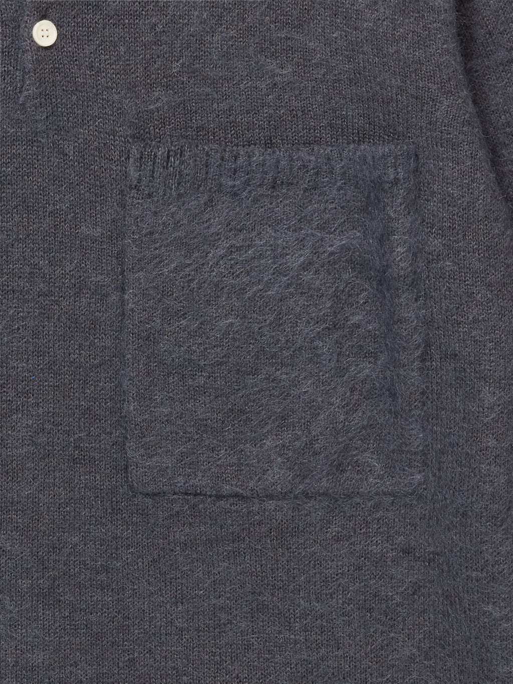 SCRT // KNIT // OVERSIZED MOHAIR KNIT SHIRT // STEEL