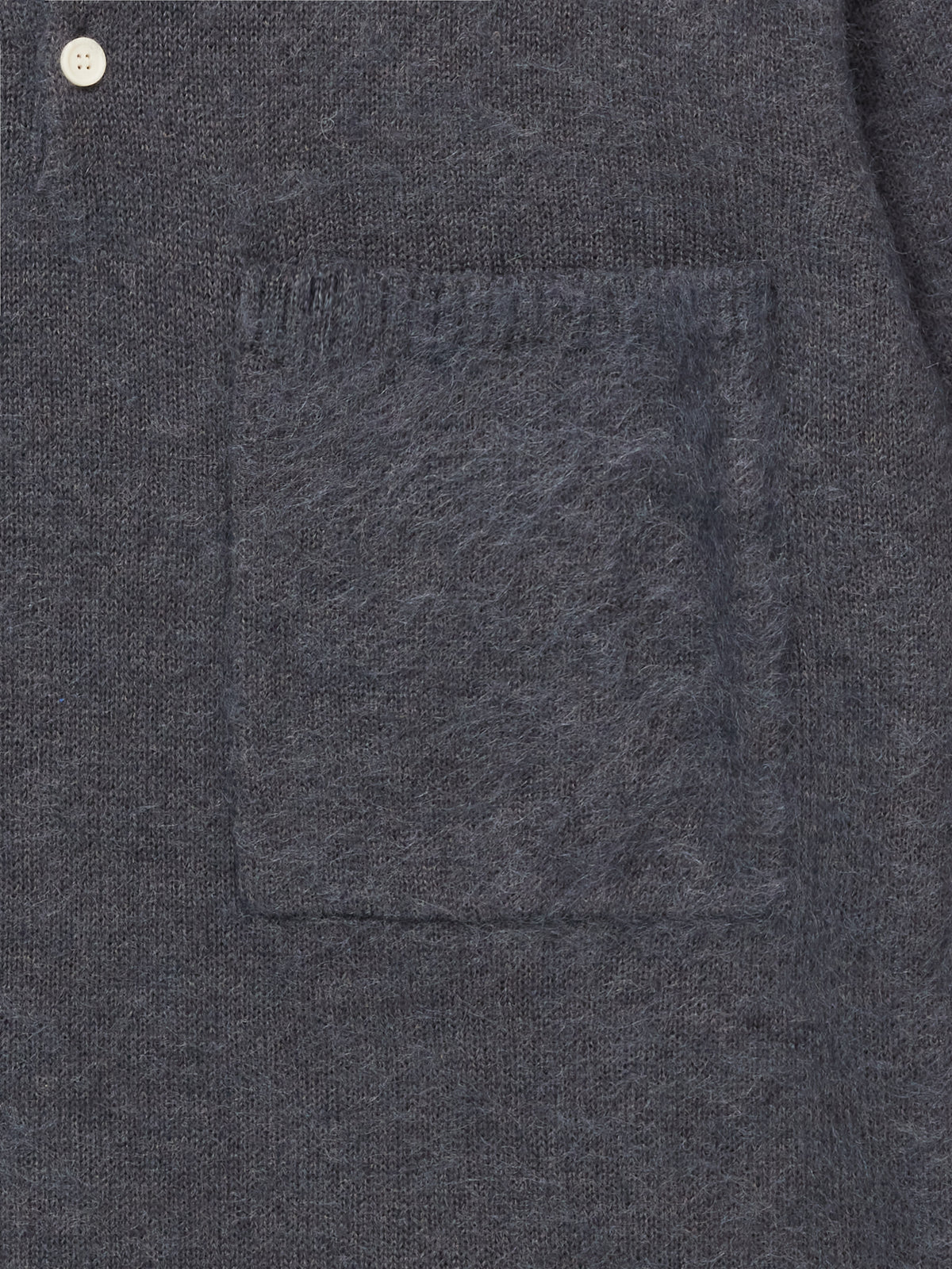 SCRT // KNIT // OVERSIZED MOHAIR KNIT SHIRT // STEEL