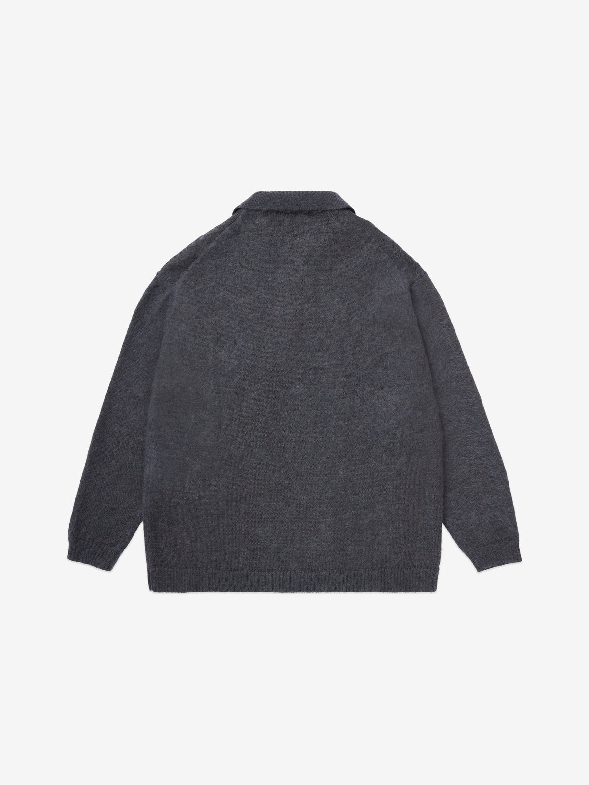 SCRT // KNIT // OVERSIZED MOHAIR KNIT SHIRT // STEEL