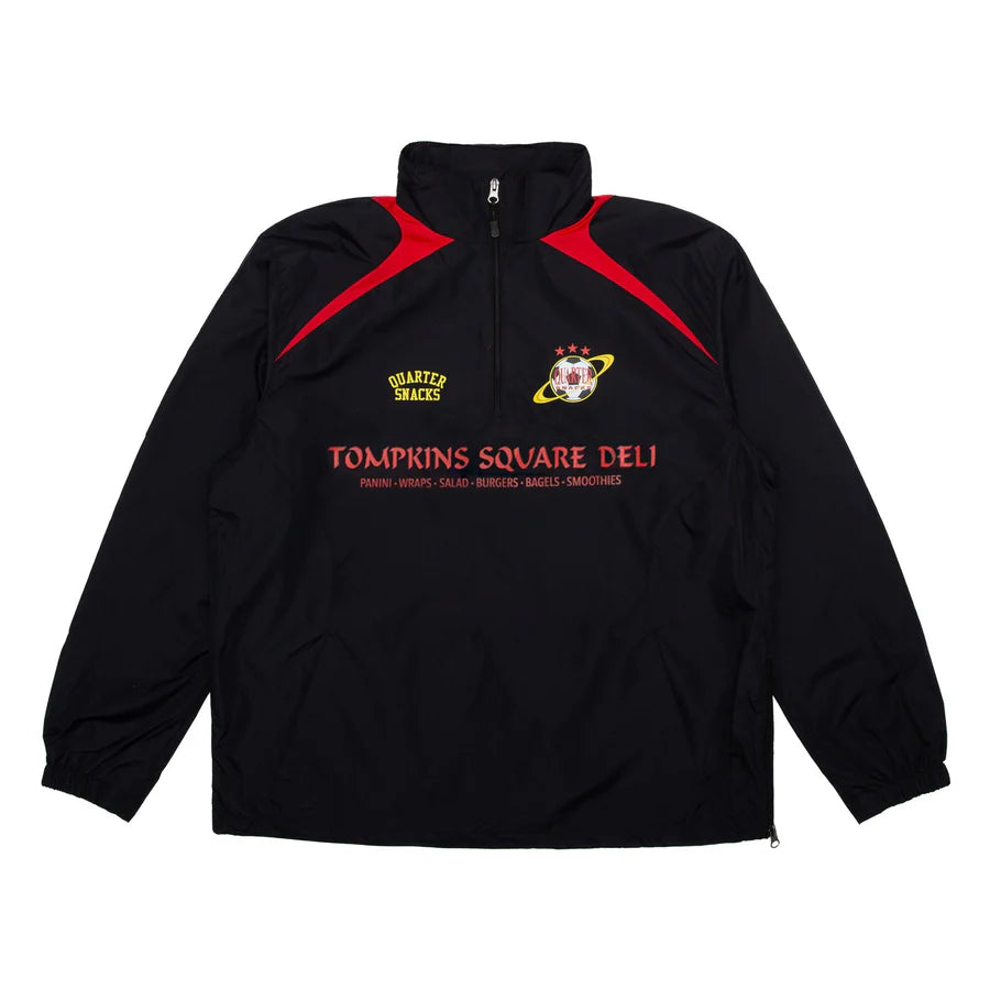 QUARTERSNACKS // DELI SQUAD TRACK JACKET // BLACK