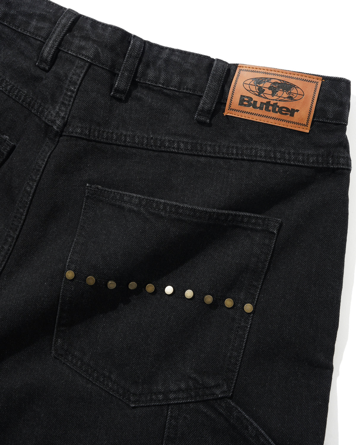 BUTTERGOODS // SHORT // RIVET DENIM SHORTS // WASHED BLACK