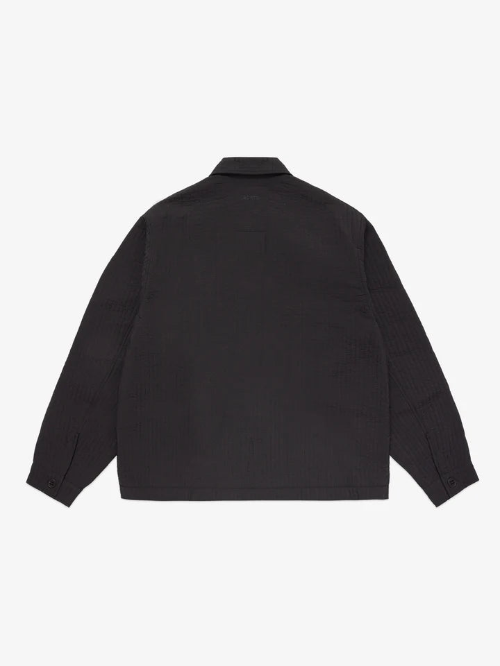 SCRNT // OVERSHIRT // STRIPED MICROQUILT // BLACK