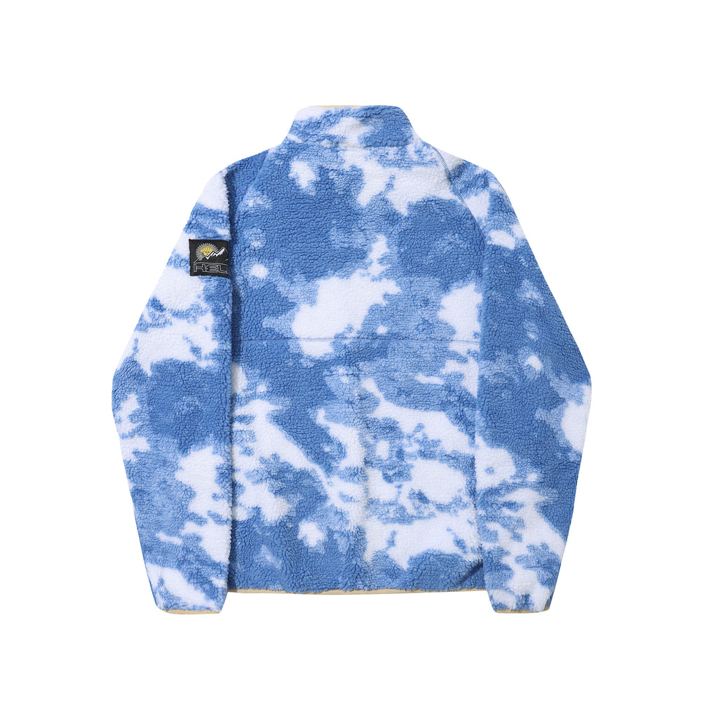 HELAS // MUNDY FLEECE QUARTER ZIP JACKET // BLUE CLOUD