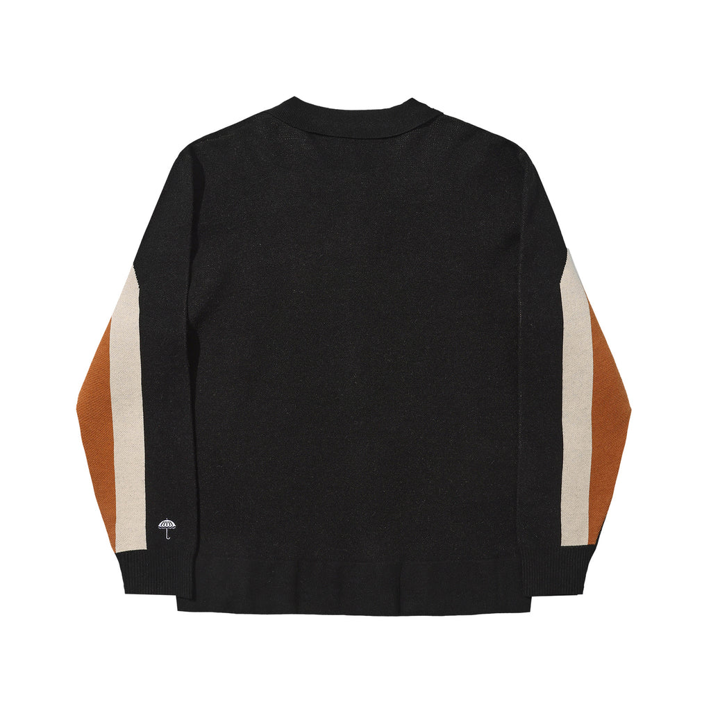 HELAS // NILE ZIPPED KNIT POLO // MULTICO