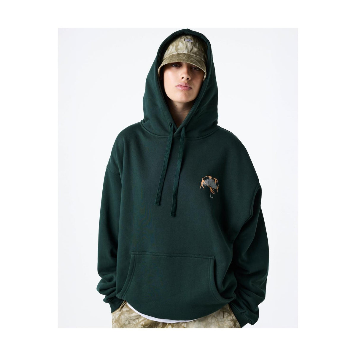 HELAS // HOODIE // DANCING FOREST GREEN