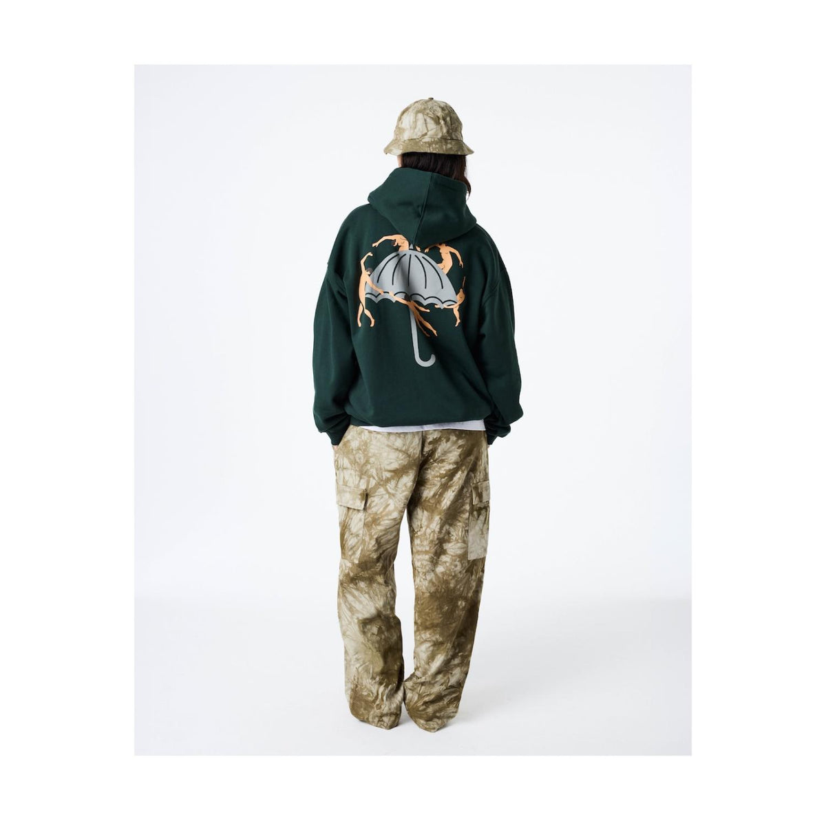 HELAS // HOODIE // DANCING FOREST GREEN