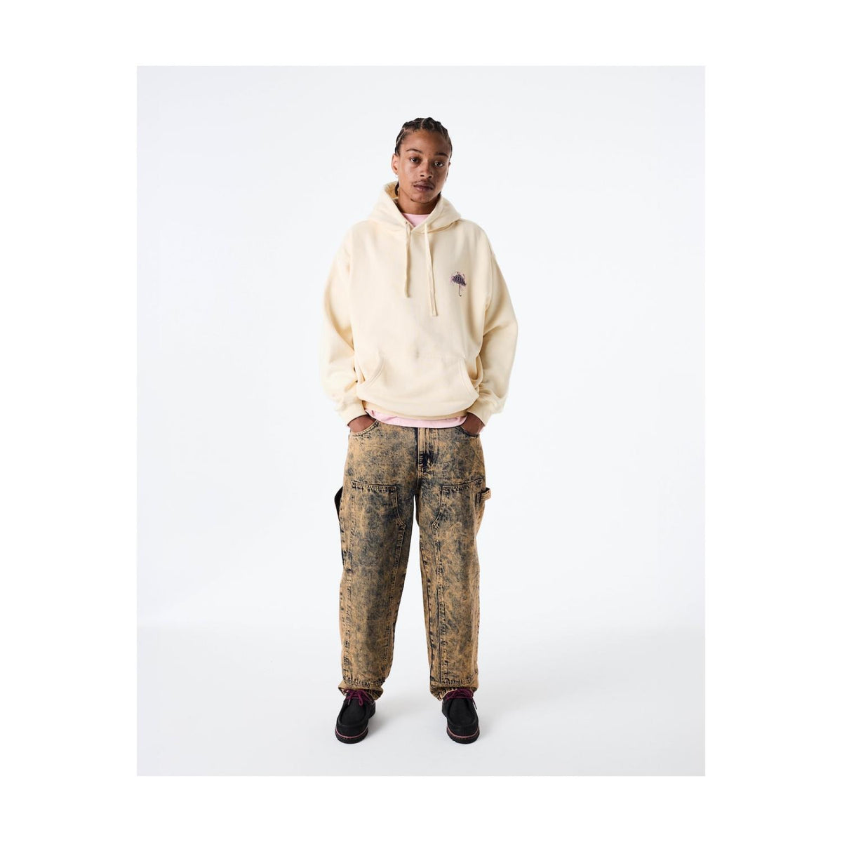 HELAS // HOODIE // DANCING PASTEL YELLOW
