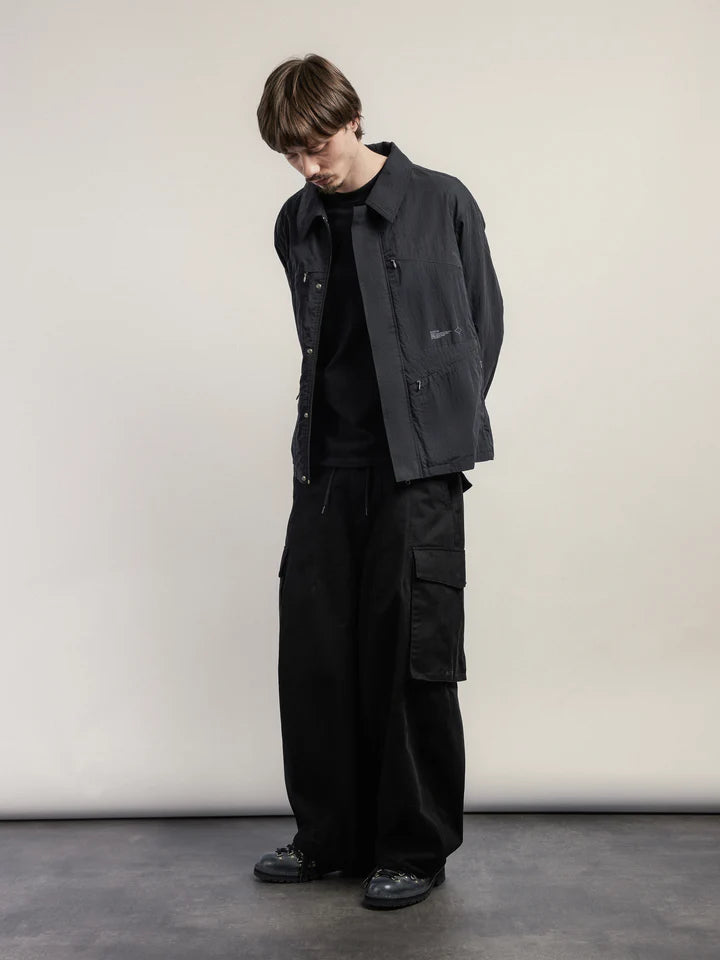 SCRT // NYLON TECHNICAL SHIRT // BLACK